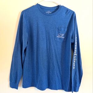 Vineyard Vines Kids Blue Long Sleeve Tee